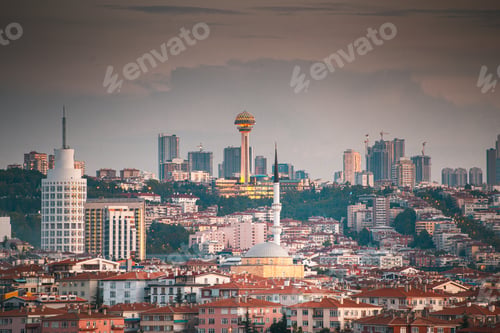 Preview: General view of Ankara during twilight