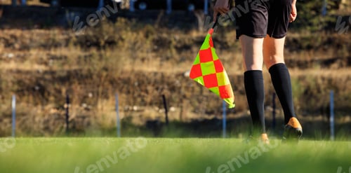 Preview: Soccer assistant referee on the field