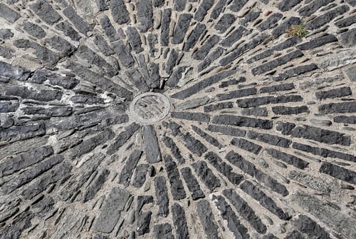 Preview: Closeup of patterned walkway texture