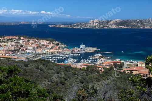 Preview: The port of Palau (Lu Palau) in the province of Sassari on the north coast of Sardinia, Italy.