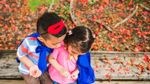 Preview: Brother Sister Elementary Childhood Kid Playful Concept