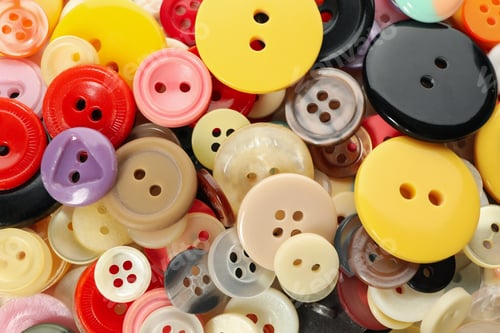 Preview: Multi colored buttons on whole background, close up