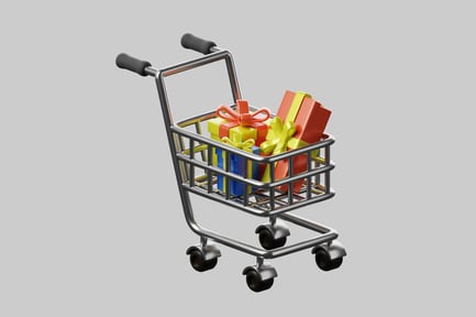 Preview: Gifts in shopping cart