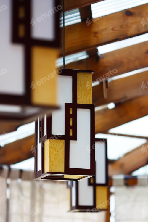 Preview: Modern hanging lamp in hotel