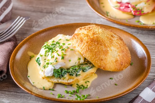 Preview: Egg benedict with hollandaise sauce
