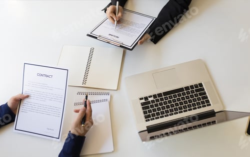 Preview: Talking during a job interview at your desk.