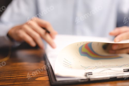 Preview: business approve and certificate concept, confirmation of business marketing document permit