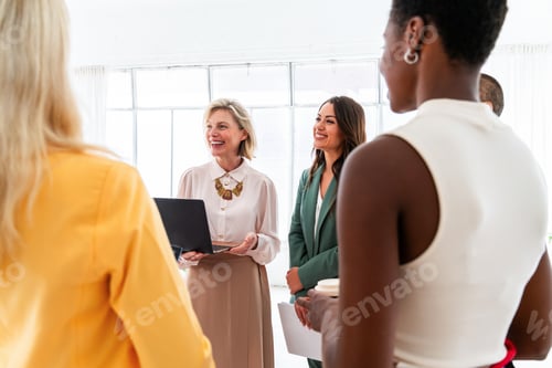 Preview: Group of businesswomen meeting in the office