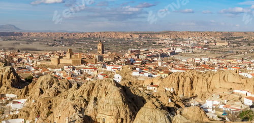 Preview: Guadix cave houses and desereted mountains, Spain
