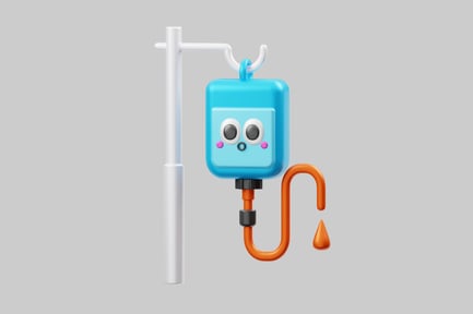 Preview: Cute cartoon iv drip bag