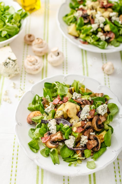 Preview: Salad with new potatoes and blue cheese