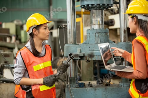 Preview: industrial factory worker working in metal manufacturing industry