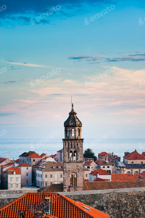 Preview: Photo of Dominican Monastery at sunset, Dubrovnik Old Town, Croatia