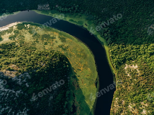 Preview: Loop of the Crnojevica river around the mountain