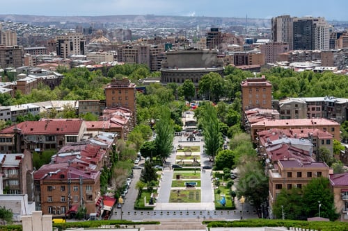 Preview: View of Yerevan from above.
