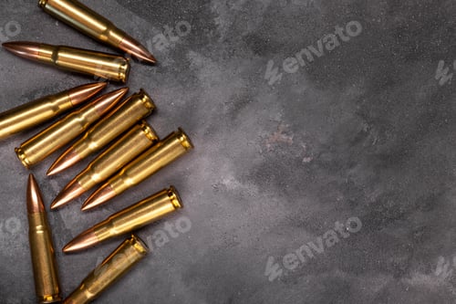 Preview: Ammunition Displayed on Dark Textured Background