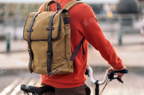 Preview: Young Man With Bike in the Street