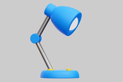 Preview: Modern Blue Desk Lamp