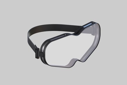 Preview: Visionary black safety goggles