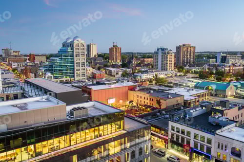Preview: Kitchener, Ontario, Canada Downtown Cityscape