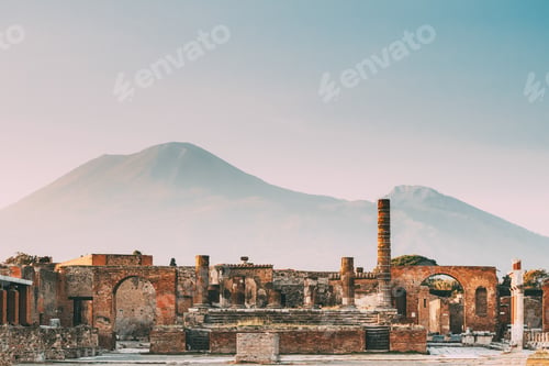 Preview: Pompeii, Italy. Temple Of Jupiter Or Capitolium Or Temple Of Cap