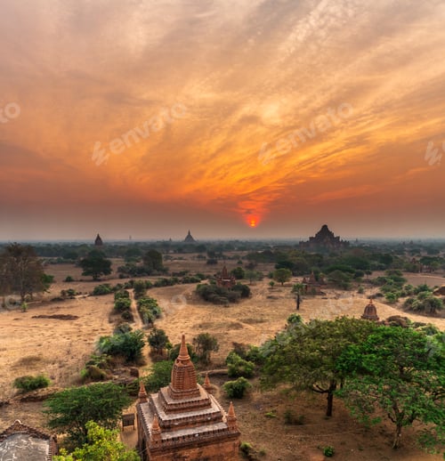 Preview: Landscape of BAGAN at Sunrises time, mandalay, Myanmar