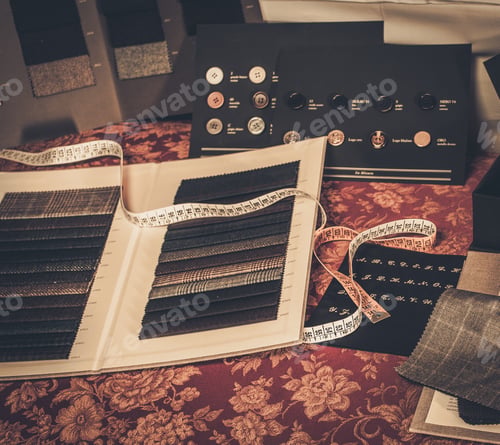 Preview: Cloth samples for custom made suits