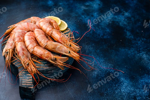 Preview: Ready for cooking Red Argentine shrimps, raw Prawns Langostino Austral