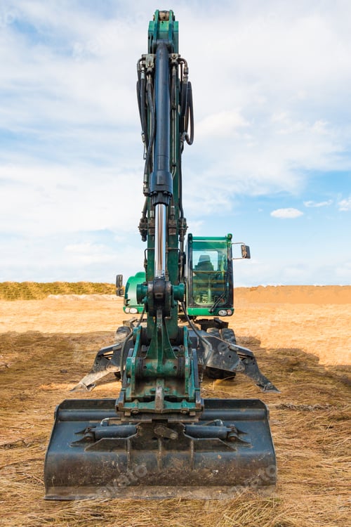 Preview: Excavator on construction site
