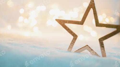 Preview: Christmas Decoration On Soft And Blurry Light Background For New Year And Christmas Concept