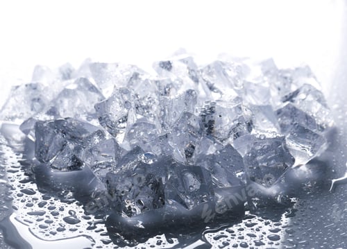 Preview: ice cubes on white background