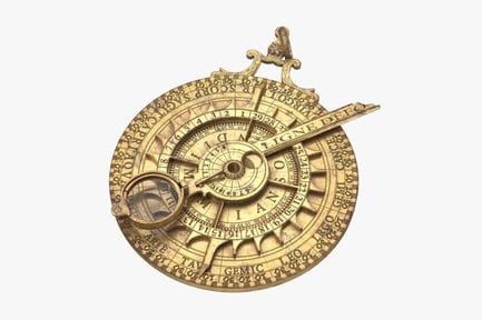 Vista previa: Astrolabio celestial adornado
