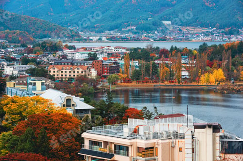 Preview: Lake kawaguchi, Yamanashi Prefecture, Japan in Autumn