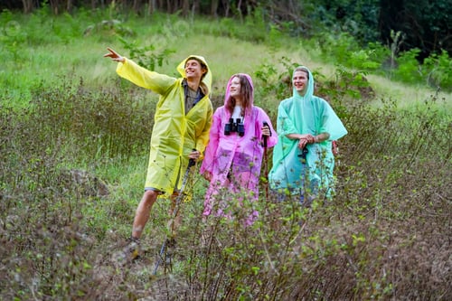 Preview: Travel Adventures, Young people Hiking On Mountain And Enjoys Nature outdoor