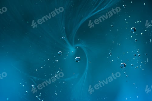 Preview: Oil, water and ink mixing for a beautiful space galaxy abstract