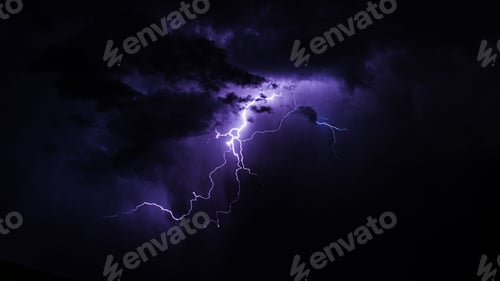 Preview: lightning strike in the clouds