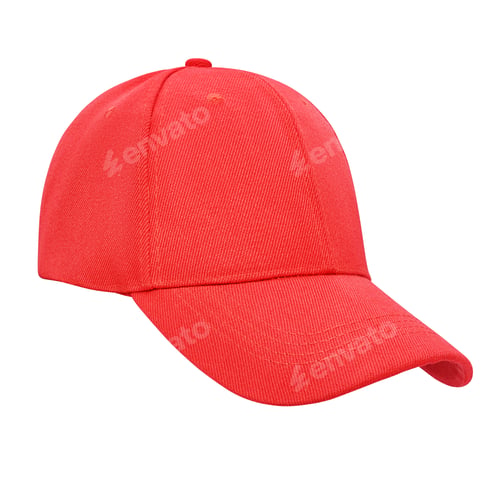 Preview: Red baseball cap isolated
