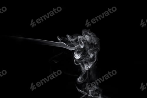 Preview: cigarette smoke overlay white smoking isolated