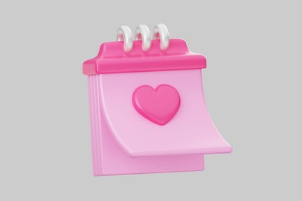 Preview: Heart calendar decoration