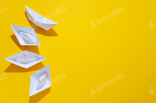 Preview: Concept of travel and adventure with paper boats