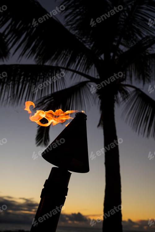 Preview: Tiki Torch at night