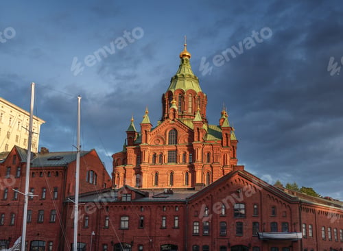 Preview: Uspenski Cathedral at sunset - Helsinki, Finland