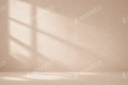 Preview: Minimal Interior Wall with Window Light Shadow