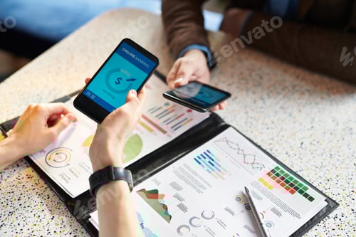 Preview: Making online transaction via bank mobile app