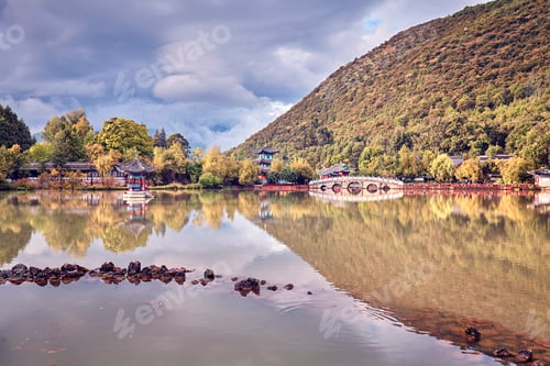 Preview: Black Dragon Pool in Jade Spring Park, China.