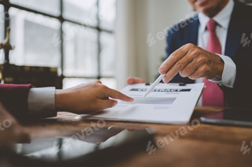 Preview: People signing legal contract agreement document closeup