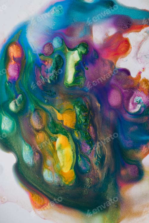 Preview: Stains of bright metallic paint