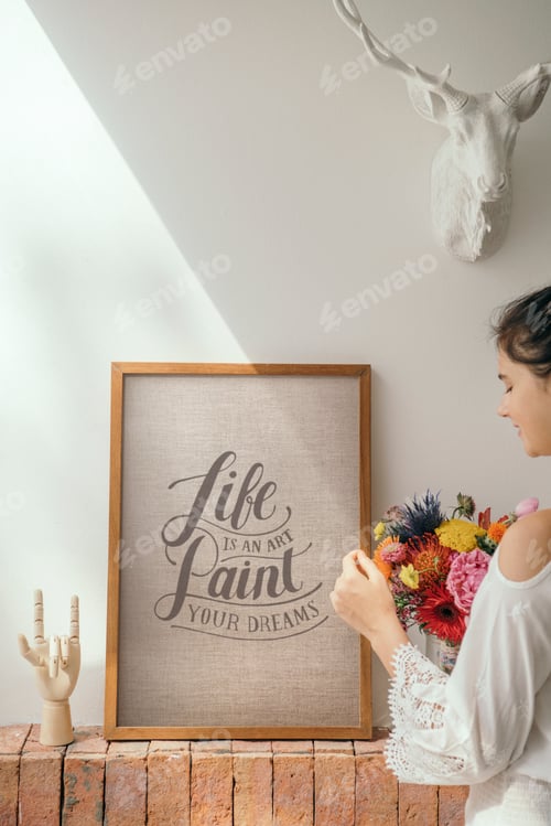 Preview: Wooden frame in a home