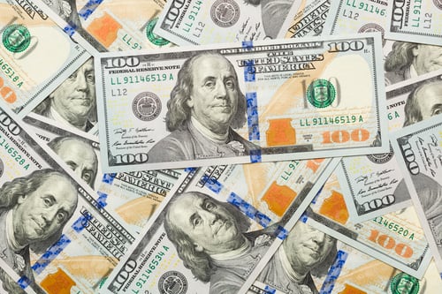Preview: Random Angled Layer of the New One Hundred Dollar Bill