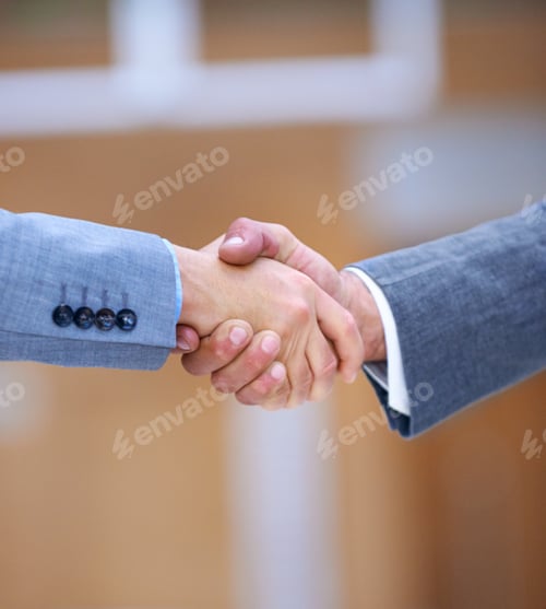 Preview: Youve got yourself a deal. Cropped closeup of a handshake between business partners.